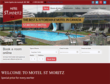 Tablet Screenshot of motelstmoritz.com